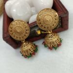 ntique Oval Lorials Jhumkas