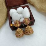 Peacock Lotus Kemp Jhumka