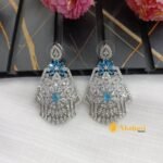 Zircon Charming Pendant Set Fancy Silver Look - Image 2