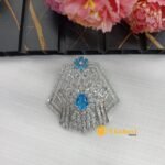 Zircon Charming Pendant Set Fancy Silver Look - Image 3
