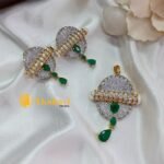 AD Zircon Green Stone Pendant Set