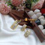 Zircon Geometricall Designer Pendant Set Screw Ear