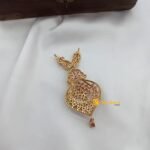 Ruby Leaf Pendant Antique - Image 3
