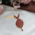 Ruby Leaf Pendant Antique