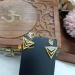 Zircon Twin Trio Earrings - Image 3