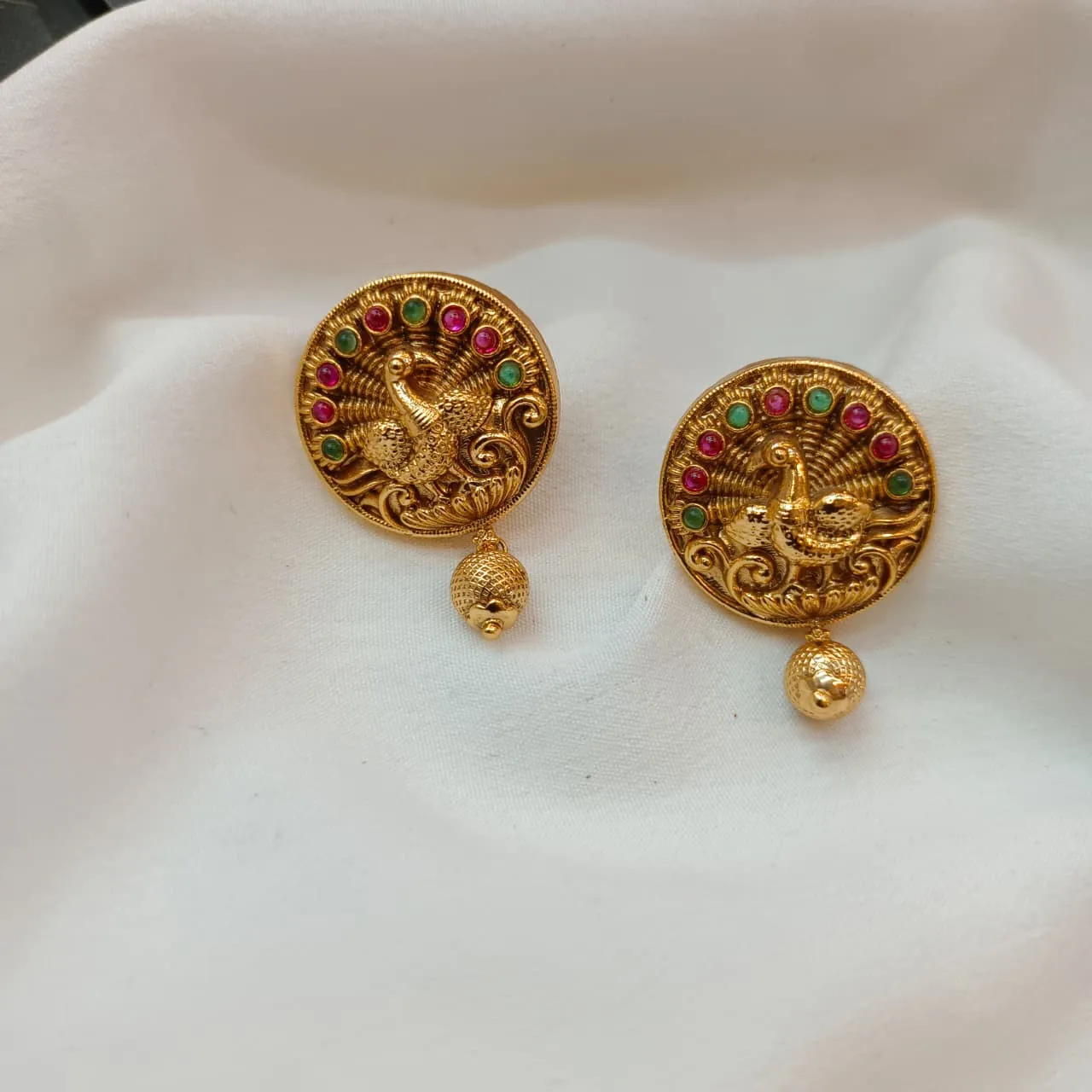 101314.22.1-2.webp Antique Swan Earrings - Image 1