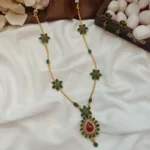 Floral Thilak Kodi Long Neck Set