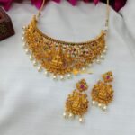 Glorious Lakshmi Peacock Choker Set