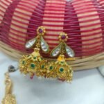 Antique Peacock Floral Choker Set - Image 2