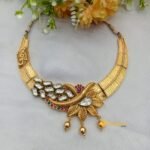 Beautiful Mango and Floral Short Neck Set - Image 2