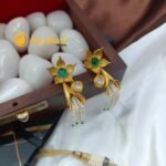Antique Floral Green Kemp Short Neck set - Image 2