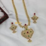 Floral Kemp Multi Stone Long Neck Set - Image 3