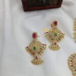 Floral Kemp Multi Stone Long Neck Set - Image 2