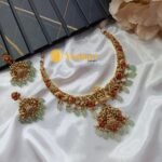 Coral Lakshmi Short Neck Set