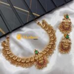 Antique Lakshmi Peacock Short Neck Set