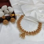 Antique Floral Multi Kutapusalu Short Neck Set