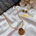 Lakshmi 2 Layer Ball Chain Short Neck Set