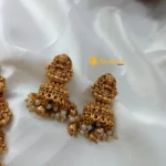 Lakshmi With Lakshmi Motiffs Long Neck Set - Image 2