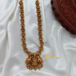 Lakshmi With Lakshmi Motiffs Long Neck Set - Image 4