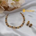 Cubic Floral Short Neck Set - Image 2
