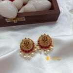 Chandbali Crescant Earrings - Image 2