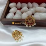 Chandbali Crescant Earrings - Image 3