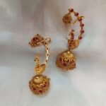 Floral Peacock Jhumka - Image 2