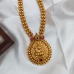 Lakshmi with Rudraksha 2 Layer Long Neck Set - Image 2