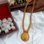 Lakshmi with Rudraksha 2 Layer Long Neck Set - Image 4