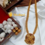 Lakshmi Pendant with 2 Layer Half Amla Mala Long N