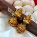 Lotus Lakshmi with Rudraksha 2 Layer Long Neck Set - Image 3