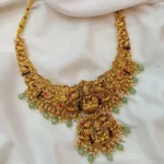 Lakshmi with Peacock Short Neck Set - Image 2