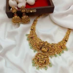 Lakshmi with Peacock Short Neck Set