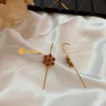 Floral Stem Earrings Cuff - Image 2