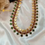 Fancy Lakshmi Coin Long Neck Set - Image 2