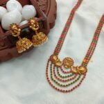 Antique Lakshmi Multi 3 Layer Long Haram