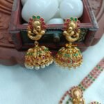 Antique Lakshmi Multi 3 Layer Long Haram - Image 2