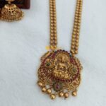 Antique Lakshmi Multi 2 Layer Long Haram - Image 2