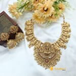 Antique Lakshmi Peacock  Floral Short Neck Set