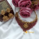 Lakshmi & Peacock Choker set with Tikka