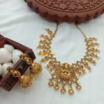 Antique Lakshmi Peacock Short Neck Set