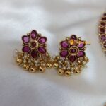 Ruby Kundan Traditional Short Neck Set - Image 2