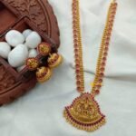 Lakshmi Kemp 3 Layer Long Neck Set