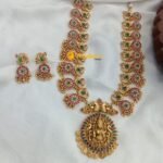 Antique Lakshmi Peacock Long Neck Set