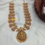 Antique Lakshmi Peacock Long Neck Set - Image 3