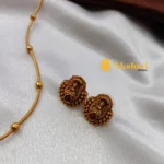 Lakshmi Single Kodi Ball Chain Short Neck Set - Image 3
