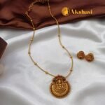 Lakshmi Single Kodi Ball Chain Short Neck Set