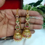 AD Jhumka With Mattil - Image 2
