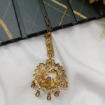 Peacock Victorian Cubic Ruby Tikka - Image 2