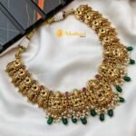 Antique Lakshmi Peacock Short Neck Set - Image 2